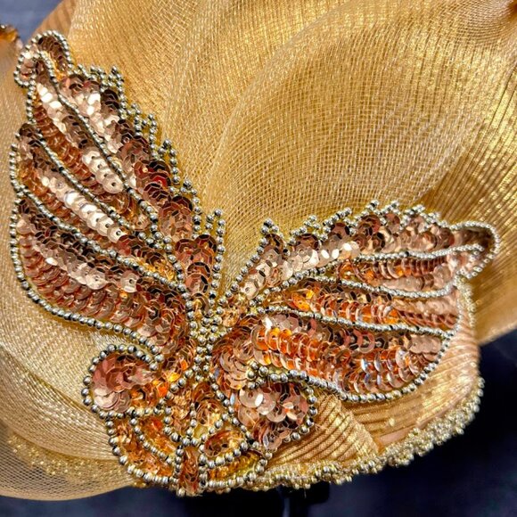 Church Hat golden with Unique Design main image 5